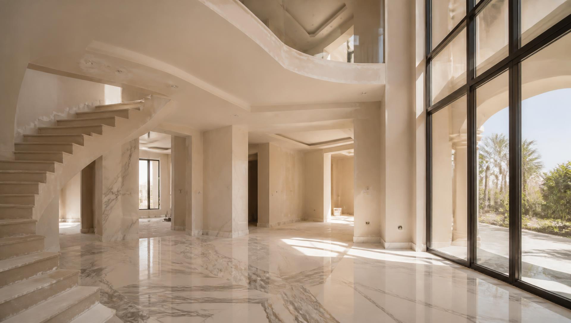 Villa exterior after professional repainting in Dubai